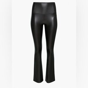 Wilfred Aritzia Vegan Leather flared leggings